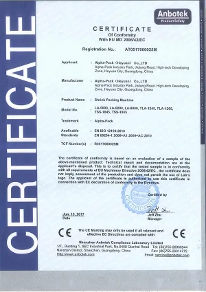 Shrink Packing Machine LA-5000, LA-6000, LA-8000, TLA-1245, TLA-1265, TSS-1845, TSS-1865