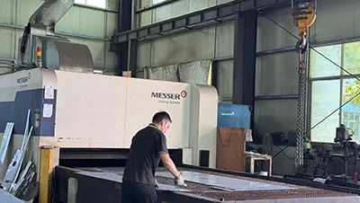 Laser cutting machine in Germany